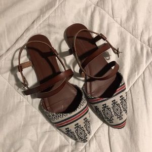 tribal print american eagle sandals